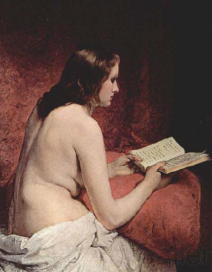 Francesco Hayez Odalisque with Book Norge oil painting art